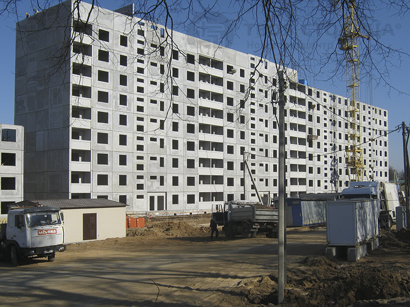 Ход строительства жилого дома №1 по генплану ЖК «Янтарь»