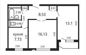 Продажа  квартиры, Минск, Рокоссовского просп., 77