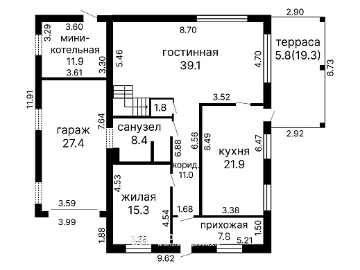 коттедж, Заболотье - фото 37 