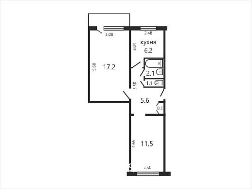 Сдаётся 2-комнатная квартира, Минск, Ангарская ул., 18, к. 3 - фото 5 