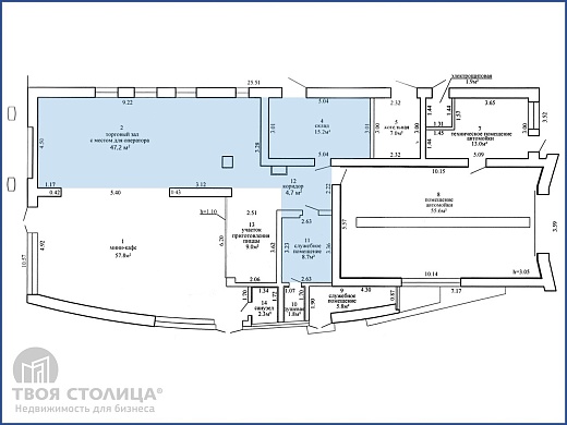 Торговые площади в аренду, Минск, Партизанский просп., 178, к. А - фото 1 