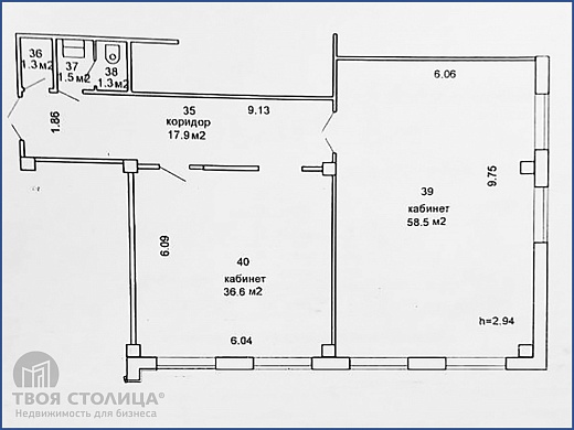 Офис в аренду, Минск, Бирюзова, 10, к. А - фото 1 