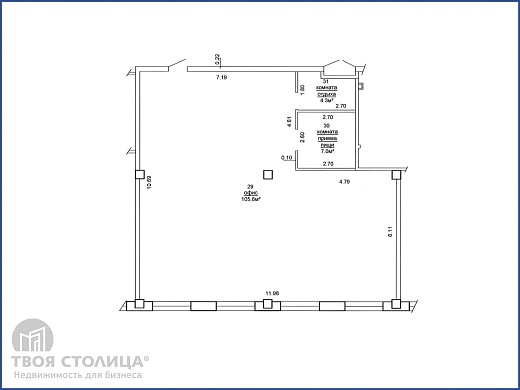 Офис на  продажу, Минск, Платонова ул., 1, к. Б - фото 1 