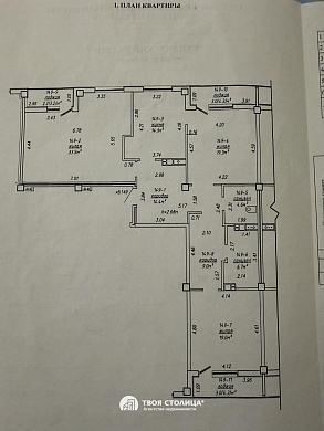 Сдаётся 3-комнатная квартира, Минск, Тургенева ул., 1 - фото 21 