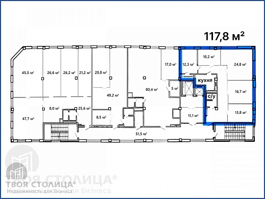 Офис в аренду, Минск, Железнодорожная ул., 33, к. А - фото 1 