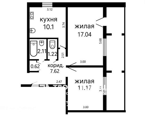 Сдаётся 2-комнатная квартира, Минск, Богдановича ул., 78 - фото 15 