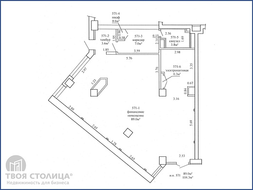 Торговые площади на  продажу, Минск, Сторожовская ул., 6 - фото 1 