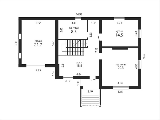 коттедж, Хатежино - фото 1 