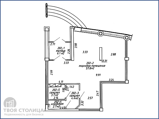 Торговые площади в аренду, Минск, Лынькова ул., 35 - фото 1 