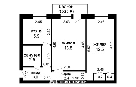 Продажа  квартиры, Минск, Хмельницкого ул., 10