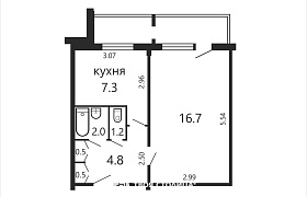 Продажа  квартиры, Минск, Пушкина просп., 38