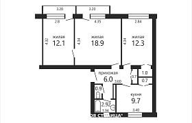 Продажа  квартиры, Паперня, Центральная ул., 4