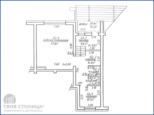 Офис на  продажу, Минск, Корш-Саблина ул., 3 - фото 1 