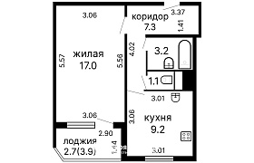 Продажа  квартиры, Минск, Гризодубовой ул., 3
