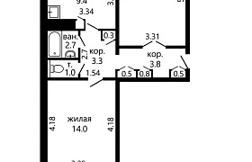 Продажа  квартиры, Минск, Широкая ул., 38