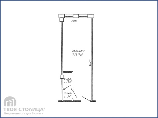 Офис на  продажу, Минск, Тимирязева ул., 65, к. Б - фото 1 
