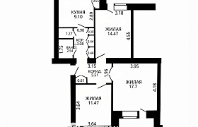 Продажа  квартиры, Правдинский, Юбилейная ул., 61