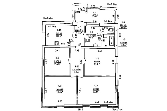 коттедж, Заболотье - фото 32 